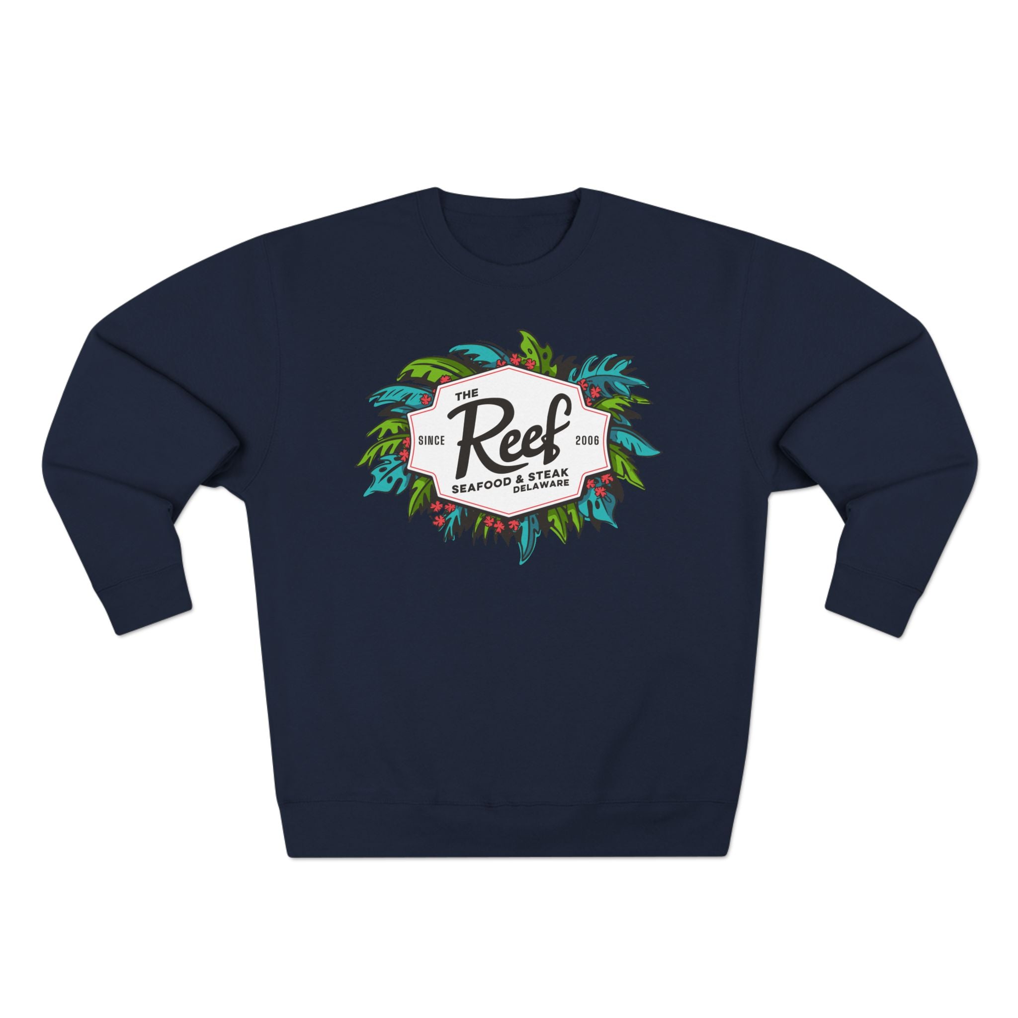 Tropical Leaves Crew Neck